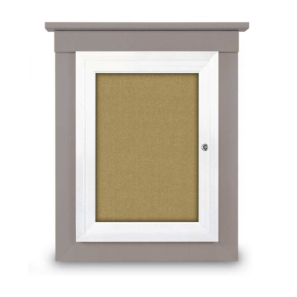 United Visual Products Sliding Glass Enclosed Letterboard, 72"x3 UV9007ACS-BRONZE-BURGUN - main